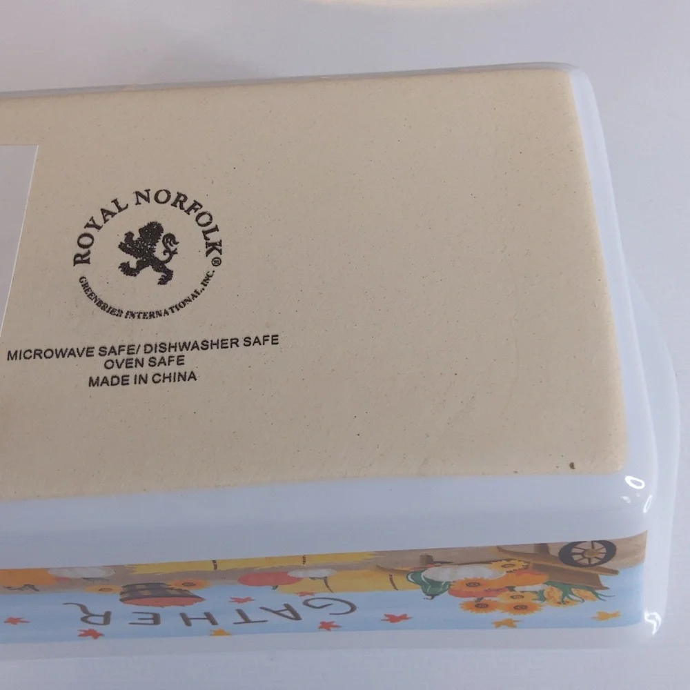 Royal Norfolk Ceramic Mini Loaf Dish, NWT